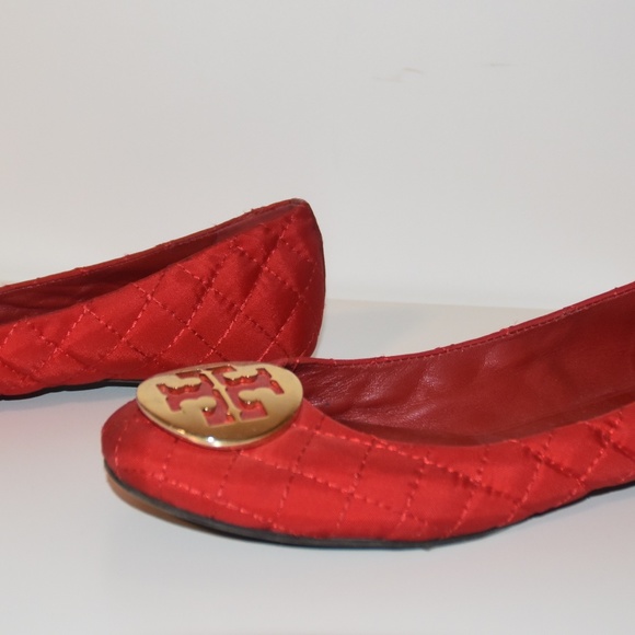 Tory Burch Red Ballet Flats - Picture 4 of 7